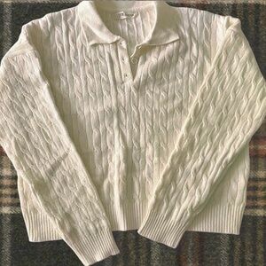 Ivory Cable Knit Sweater